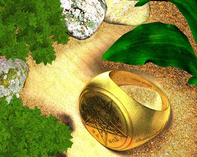 Salomonens ring er en gammel bibelsk legende. Hvilken påskrift var på kong Salomo?
